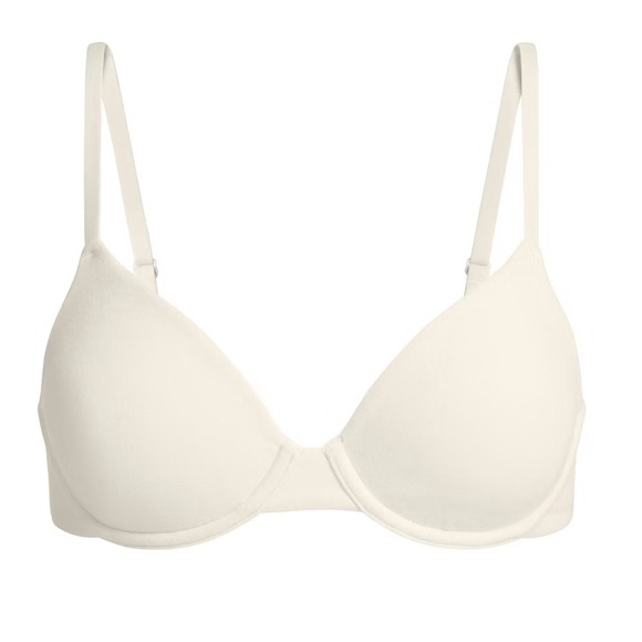 SKIMS TWO Black and Bone Colored lightly lined T-shirt Bras. - Picture 6 of 8